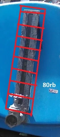 Tangki mobil sedot WC tanpa ukuran strip baku